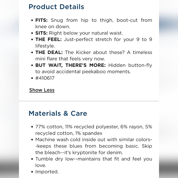 EUC Old Navy Extra High-Waisted Button-Fly Kicker Boot-Cut Jeans - Picture 6 of 6